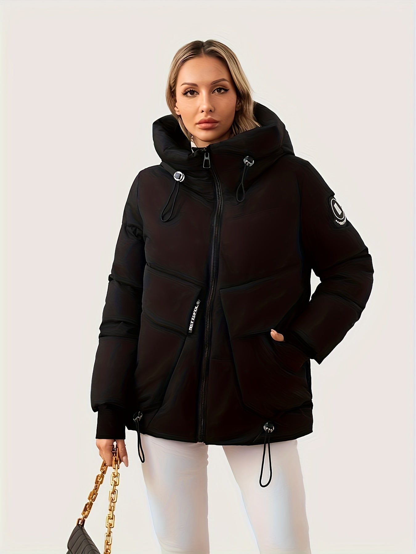 Modern Winter Jacket with Adjustable Hood and Waist – Quilted Design for Maximum Warmth and Comfort