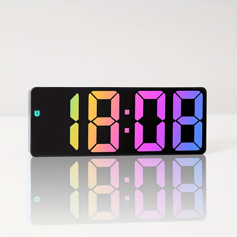 Colorful LED Digital Clock - For a Cheerful Start to Your Day