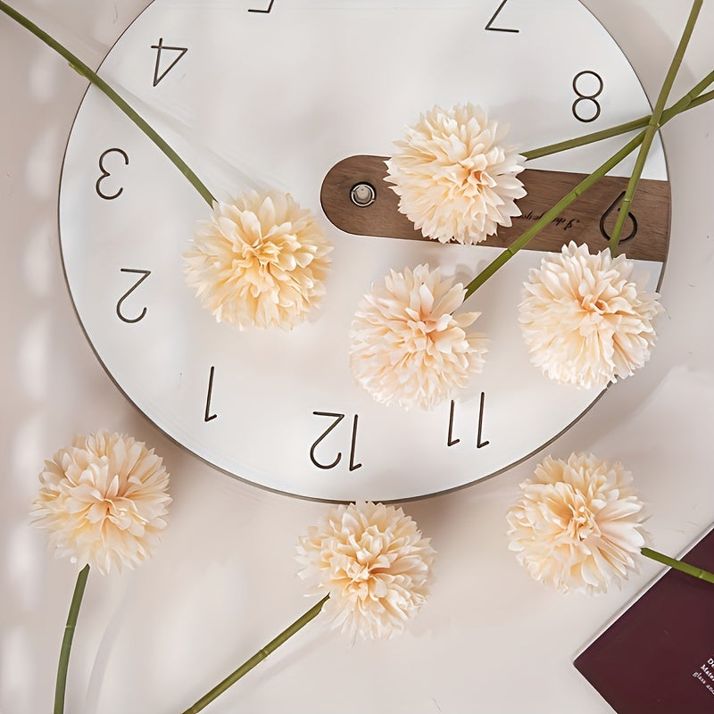 Set of 5 Artificial Chrysanthemum Flowers – Realistic Floral Arrangements for Weddings and Home Decor