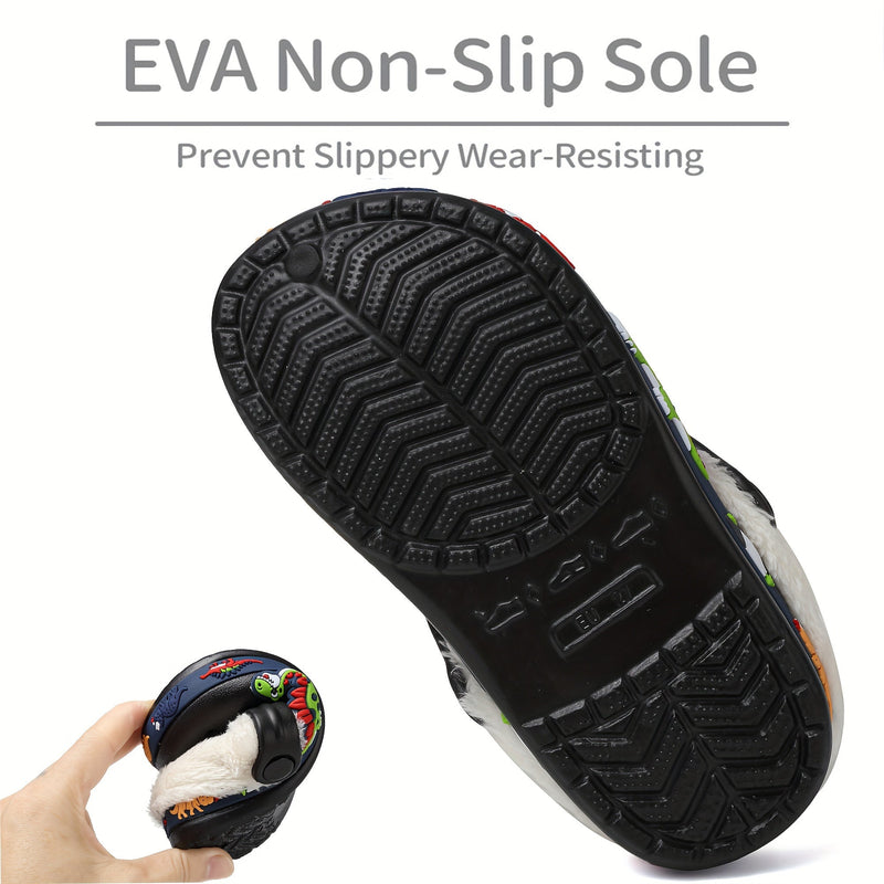 Playful Warmth Clogs for Kids - Soft and Comfortable for Indoors