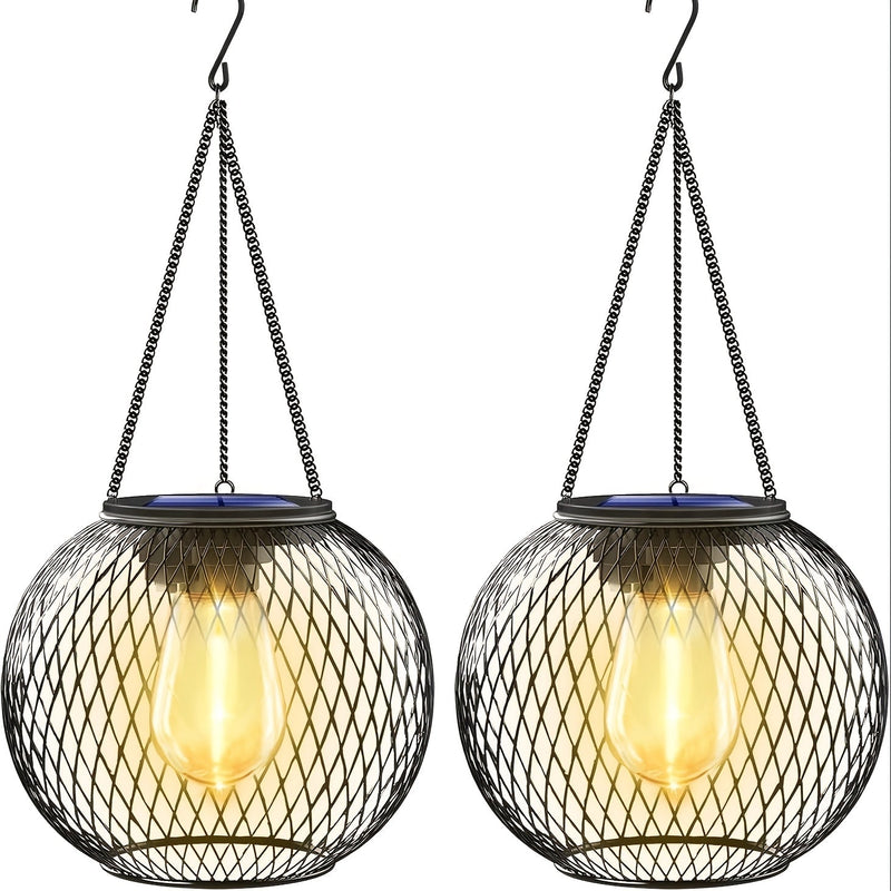 Wooden Solar Garden Lantern – Ideal for Evening Lighting in the Garden