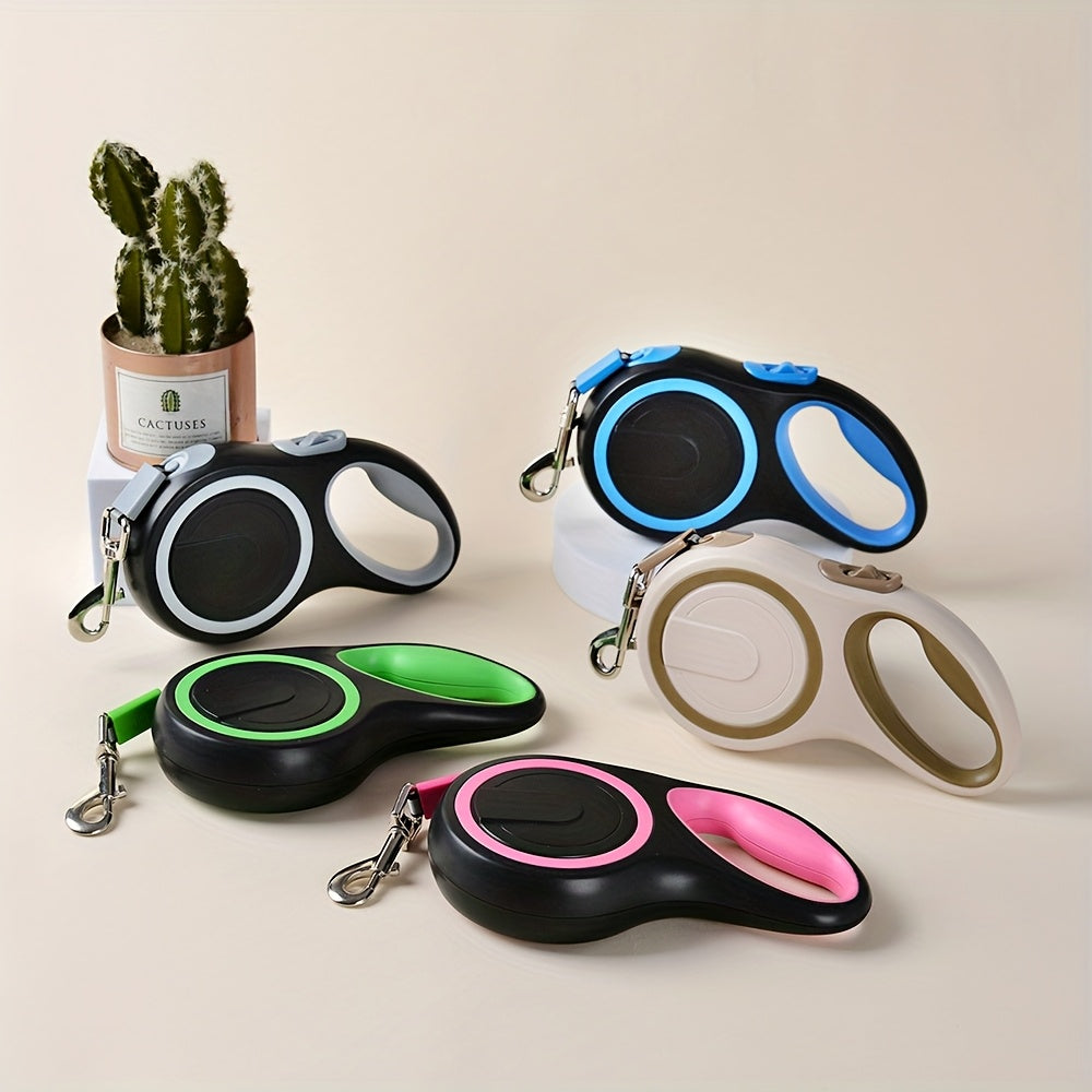 Adjustable Retractable Dog Leash – Durable and Easy to Use for Medium and Large Dogs