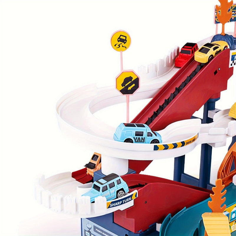 DinoRace Adventure Playset - Exciting Race Track with Dinosaur and Vehicles for Kids