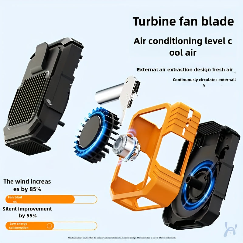 USB Rechargeable Waist Fan – Portable with Three Speed Settings