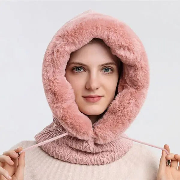 Winter Hood with Face Mask - Warm and Protective