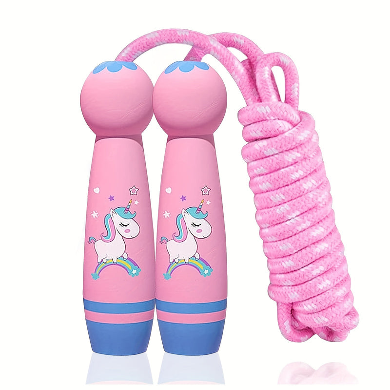 Unicorn Jump Rope - Cozy Jump Rope for Children with Wooden Handles