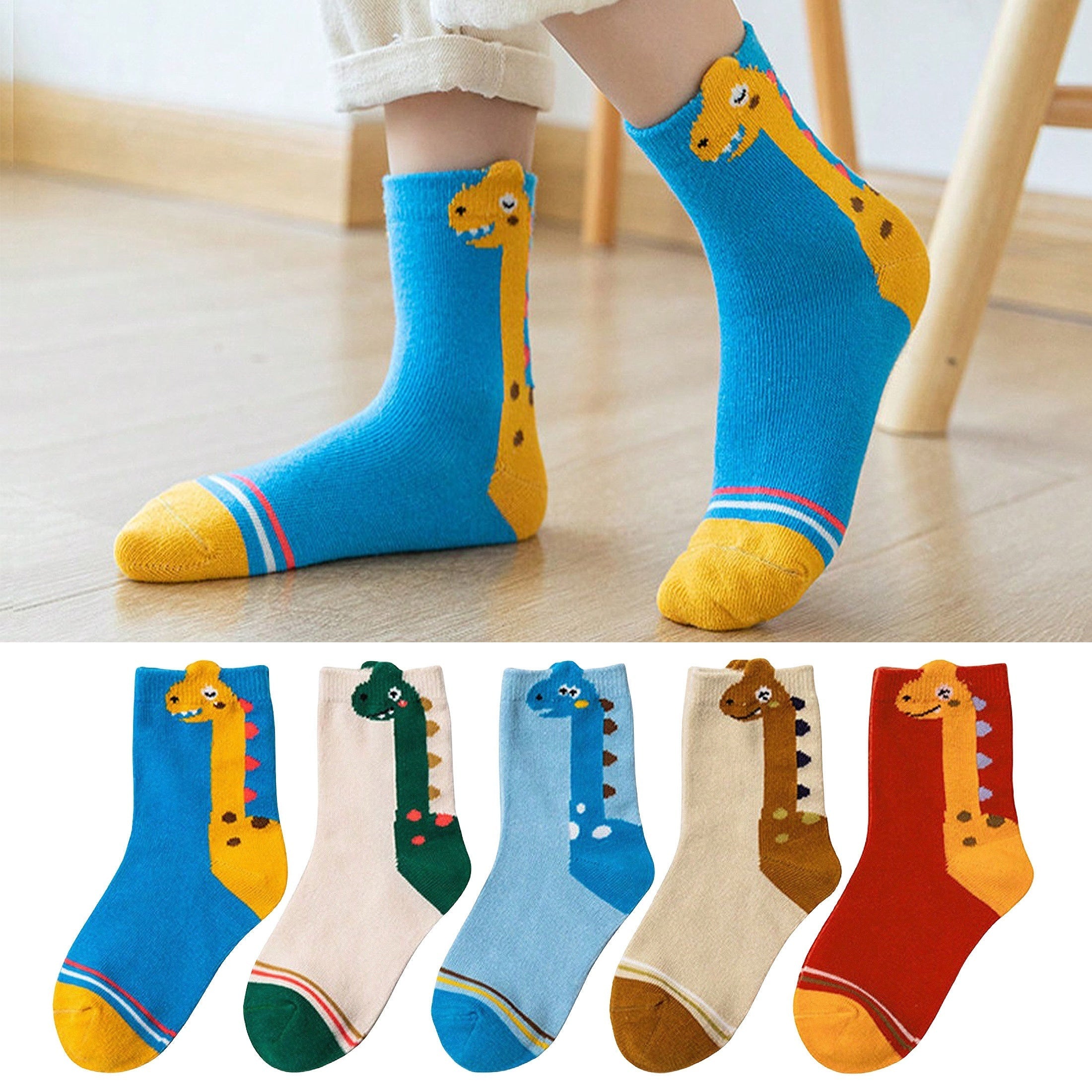 Dino Adventure Kids Socks - For Comfort and Playfulness