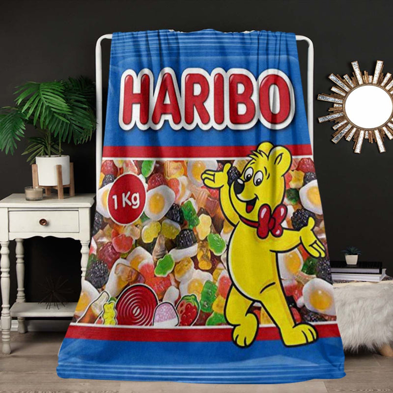 Haribo Candy Blanket – Soft and Colorful for Kids