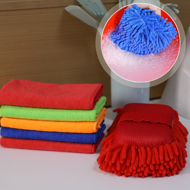 Microfiber Car Wash Set – Sponge and Towels for Radiant Results