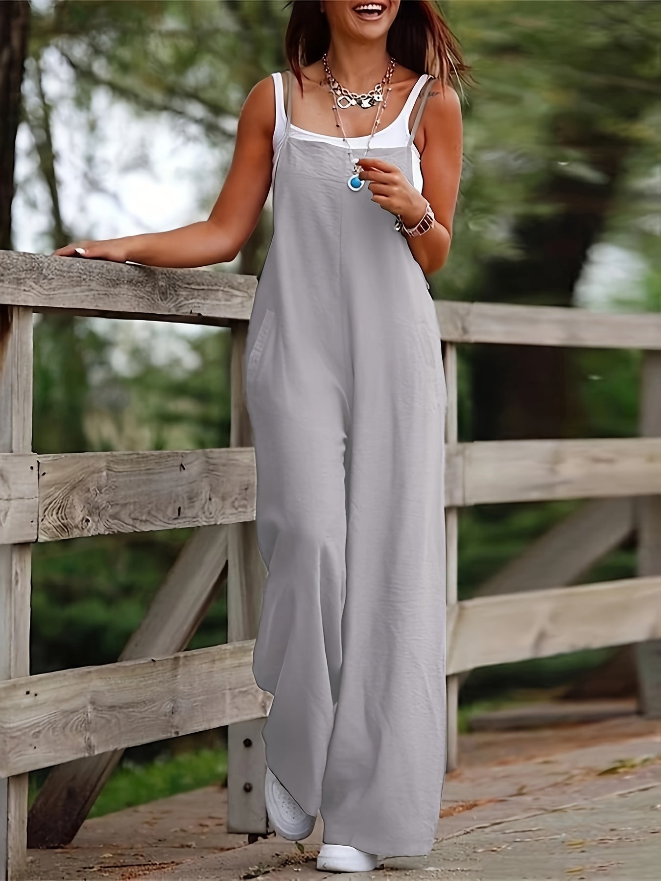 FlowEasy Spaghetti Jumpsuit – Comfort and Freedom in One