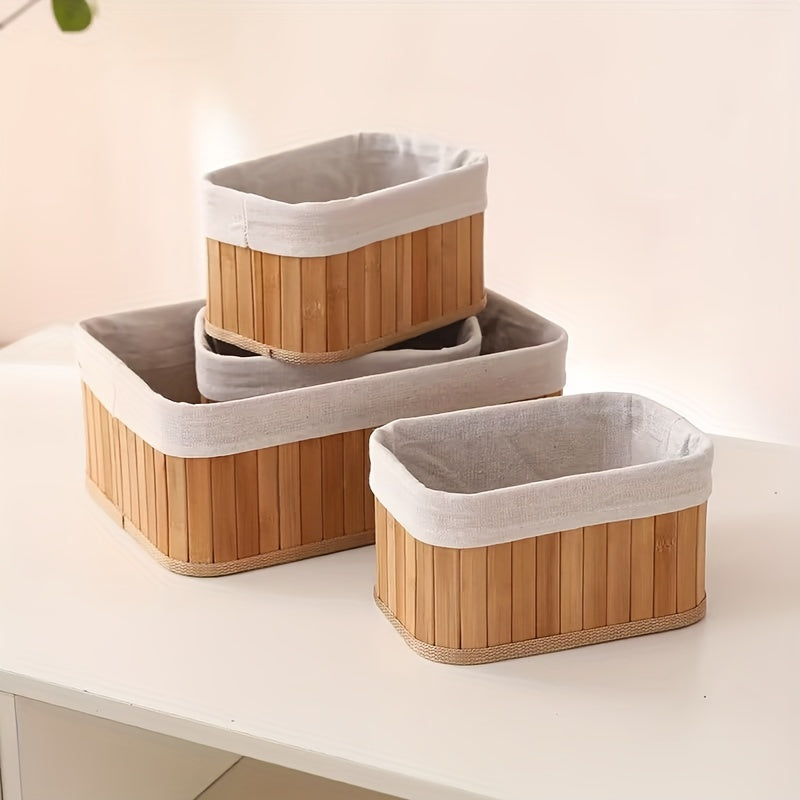 Bamboo Storage Baskets Set – Naturally and Atmospherically Organizing Your Home