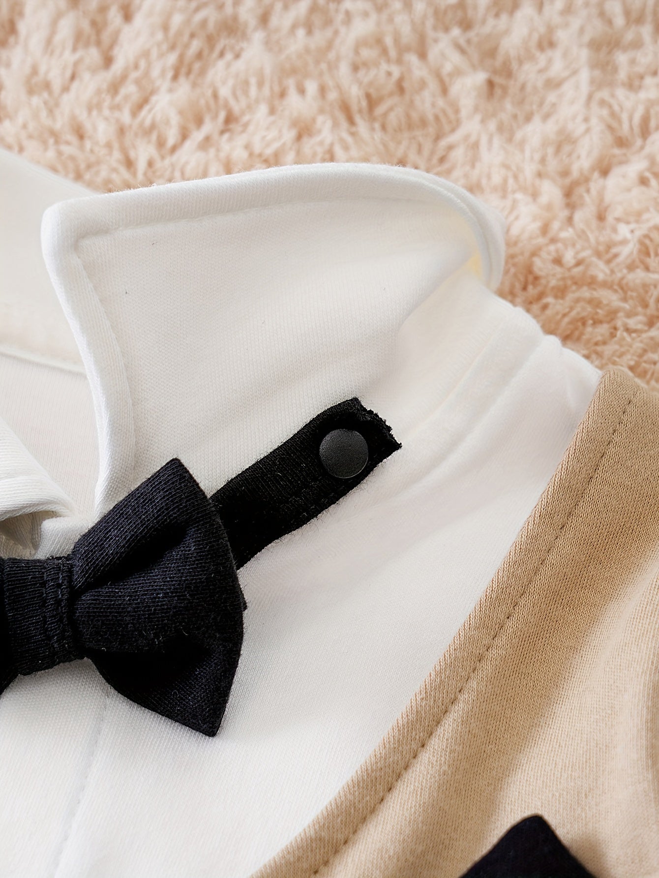 Oliver Gentleman Romper – Chic Baby Romper with Bow Tie