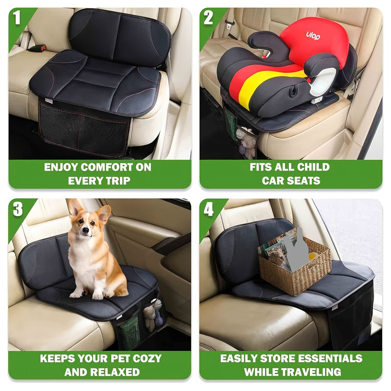 Car Seat Protector for Children – Non-Slip, Protects Seats and Provides Storage for Toys and Snacks
