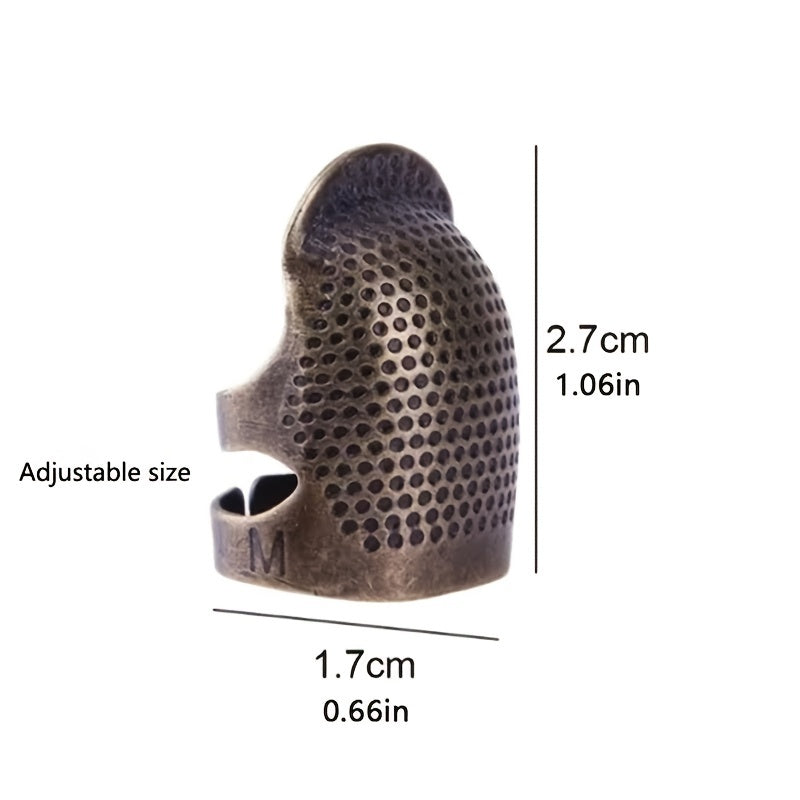 Vintage Metal Thimble – Sturdy Protection for Sewing