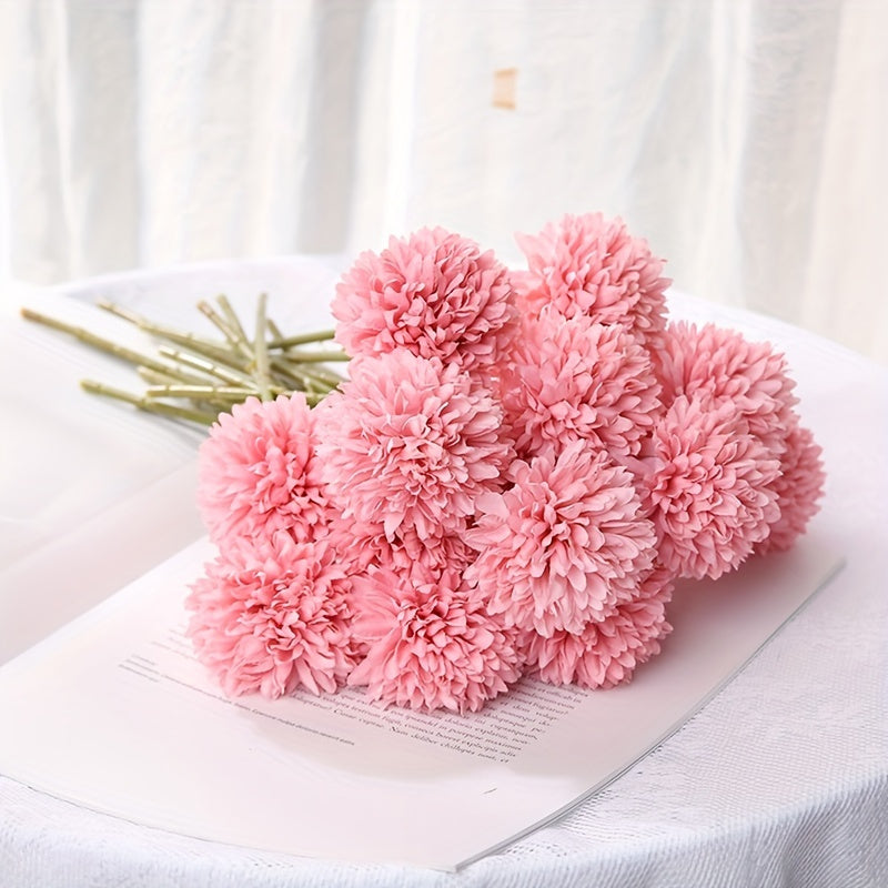 Set of 5 Artificial Chrysanthemum Flowers – Realistic Floral Arrangements for Weddings and Home Decor