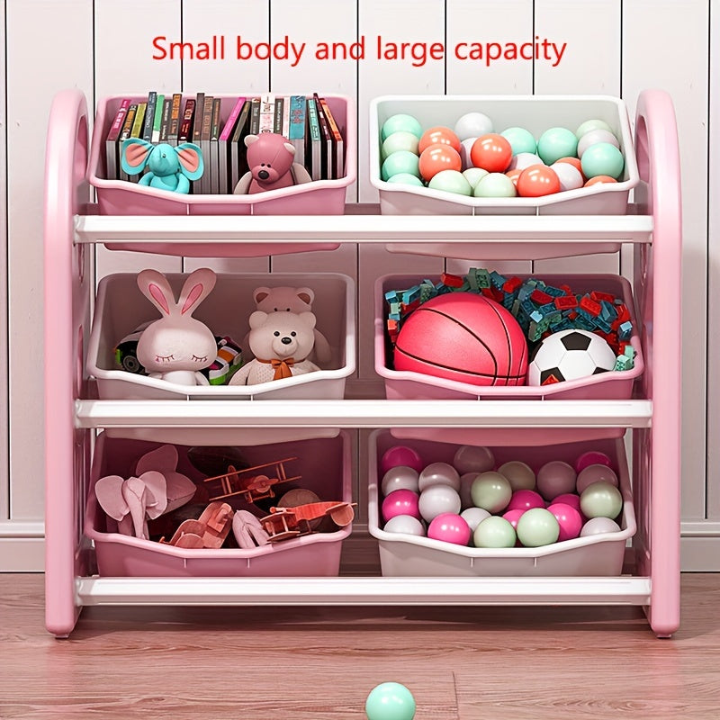 MultiStore Storage Rack - Spacious and Sturdy Organizer with 6 Bins