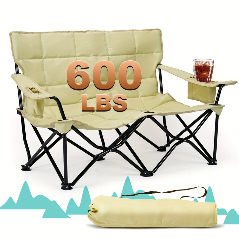 CampEase Loveseat Camping Chair – Luxury Seating Comfort for Two