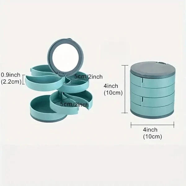 Rotatable Jewelry Storage Box (4 Layers)