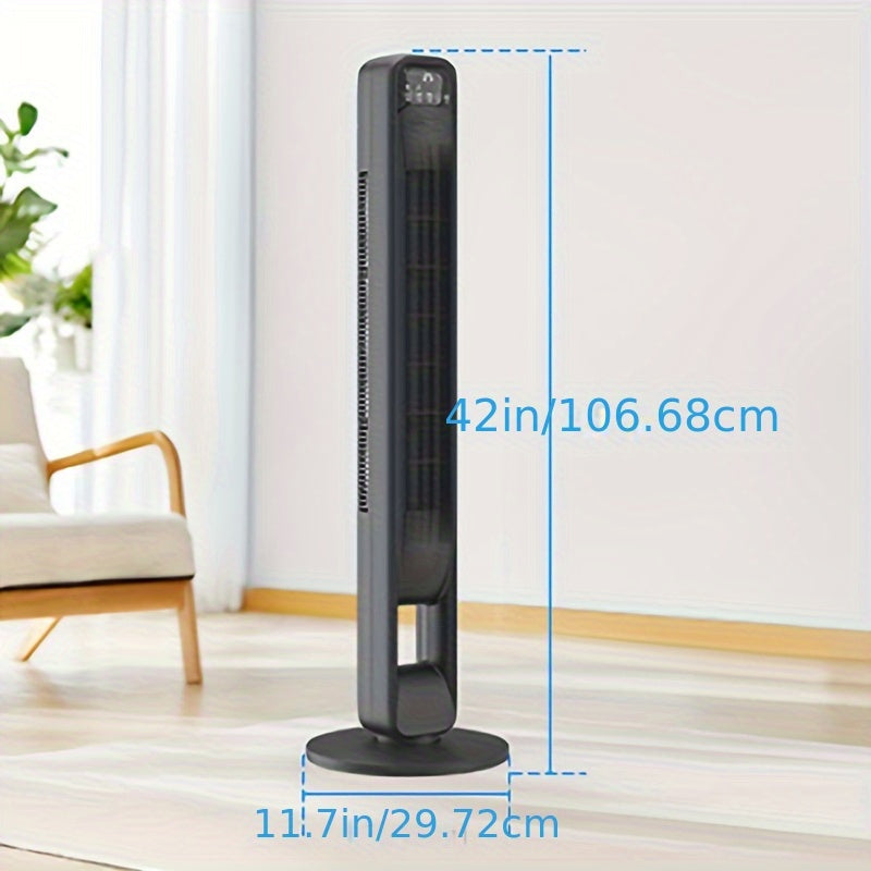Blade-less Tower Fan – Quiet and Adjustable