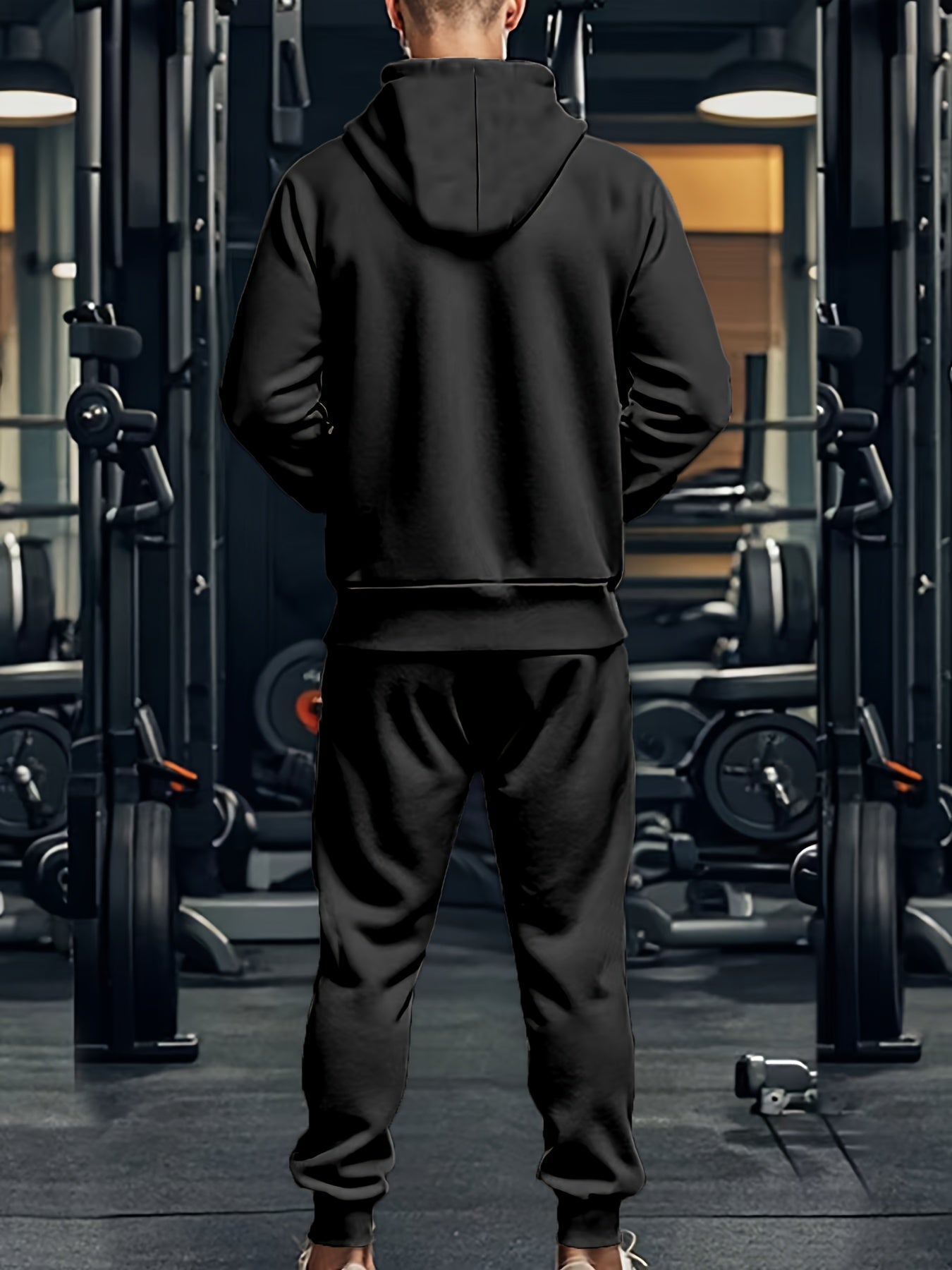 Men's Sporty Hoodie and Pants Set – Comfortable and Stylish for Sports and Leisure