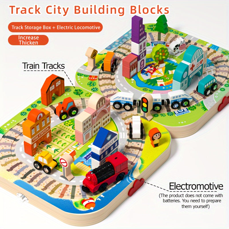 Wooden City Building Block Set - Fun Play Experience for Children