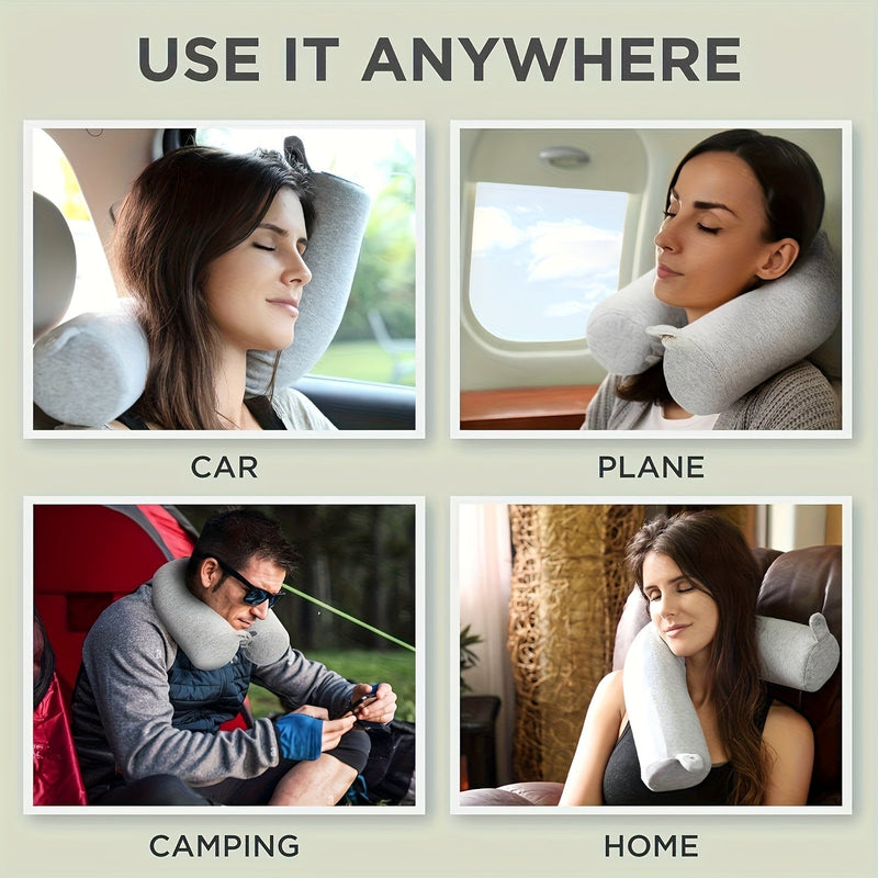 TravelEase Adjustable Travel Neck Pillow – Support and Comfort