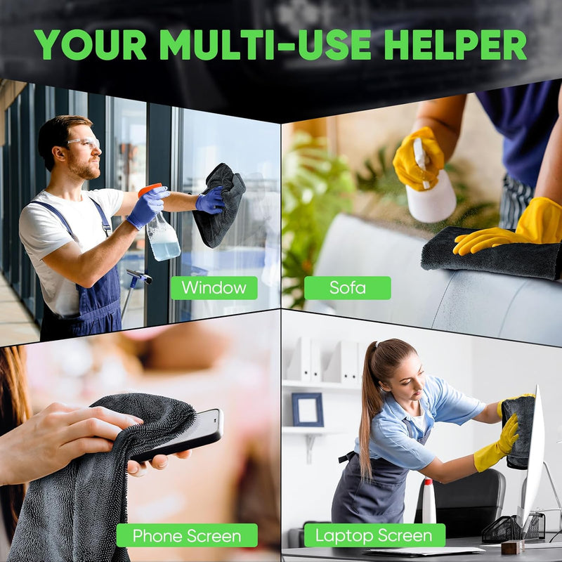 HydroTwist Microfiber Car Drying Towel Set – Ultra Absorbent