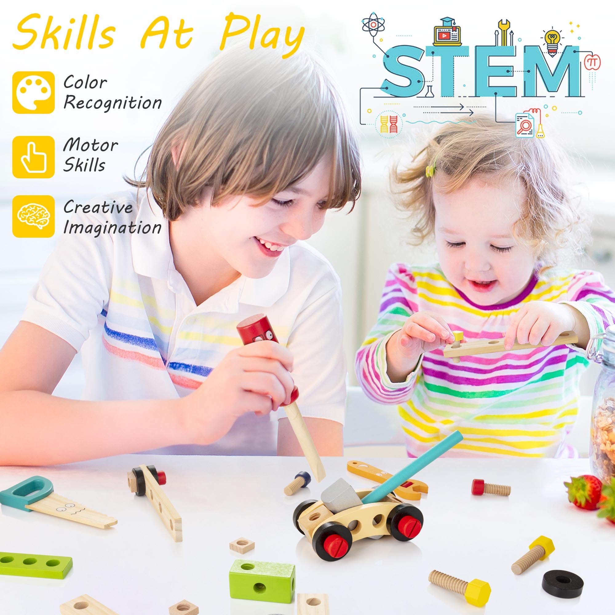 Wooden Tool Box for Children - Creative and Educational