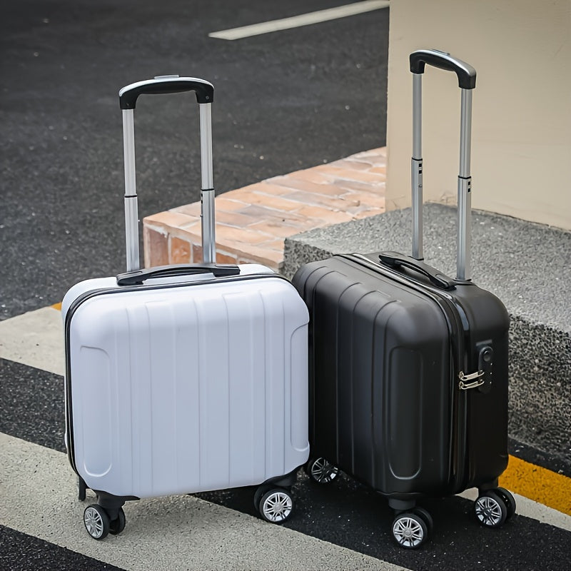 Stylish 18-Inch Suitcase – Airline Cabin Suitcase with Silent Spinner Wheels and Sturdy Construction
