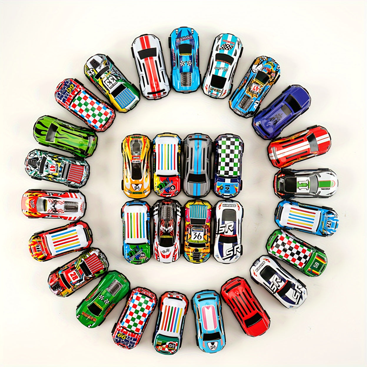 Dynamic Toy Car Set with 50 Cars and Storage Bin – Perfect Gift for Kids