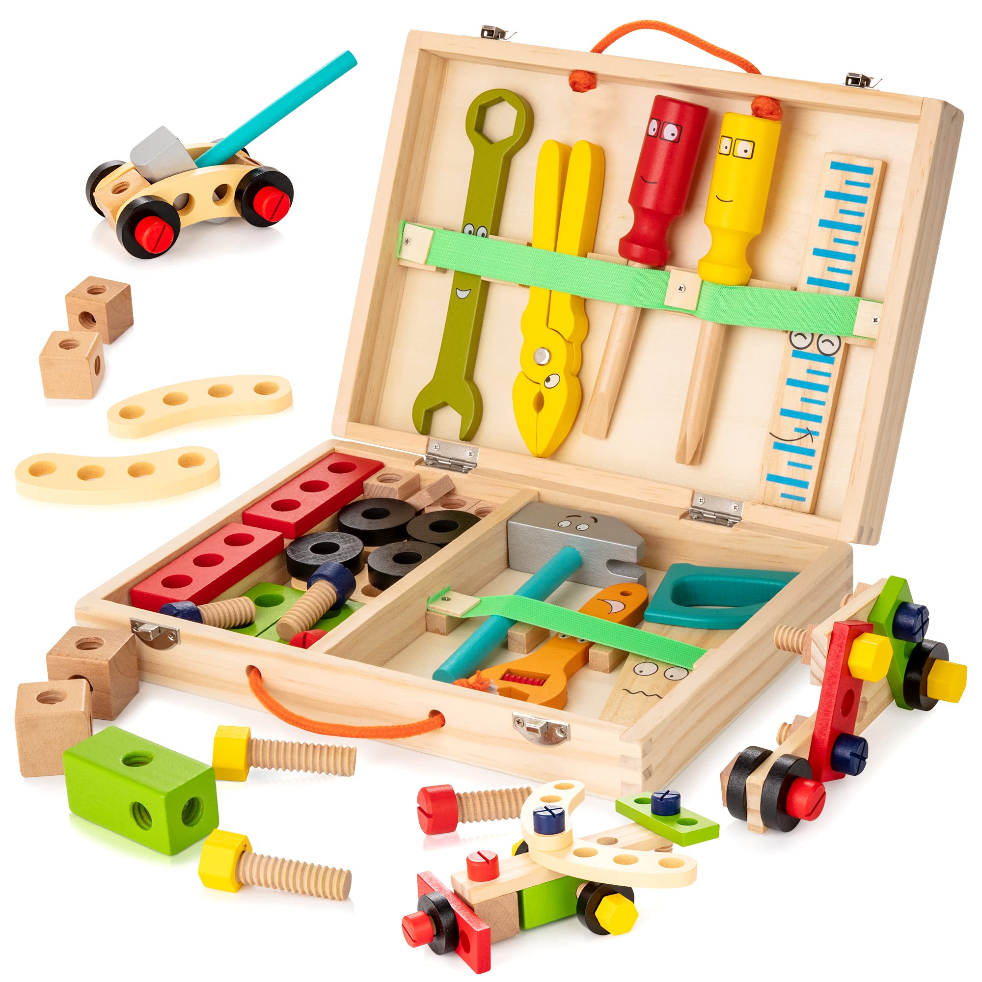 Wooden Tool Box for Children - Creative and Educational