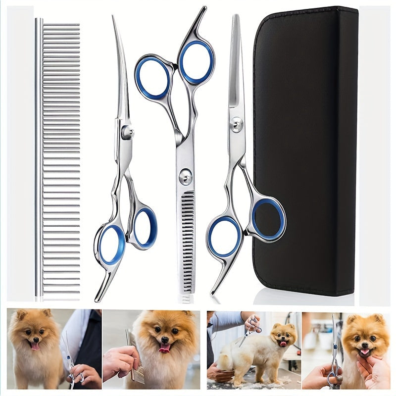 Professional Pet Grooming Kit – Scissors and Comb for Perfect Grooming of Dogs and Cats