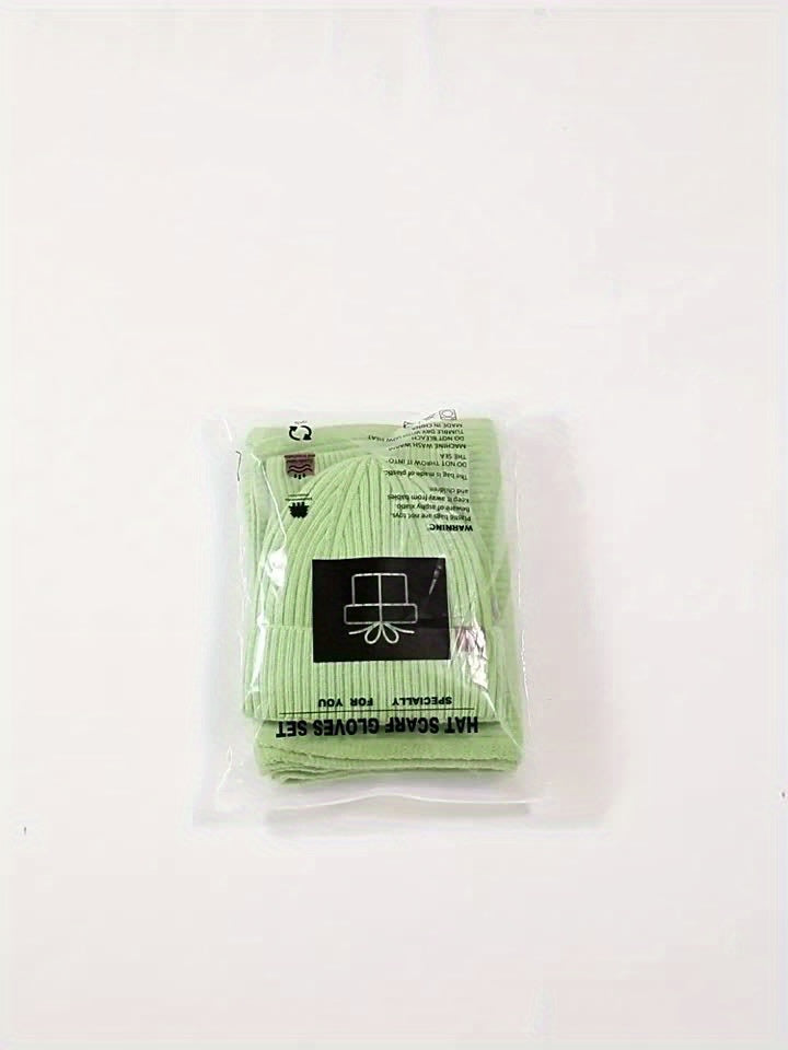 Joyful Winter Set - Hat, Scarf, and Gloves for Couples