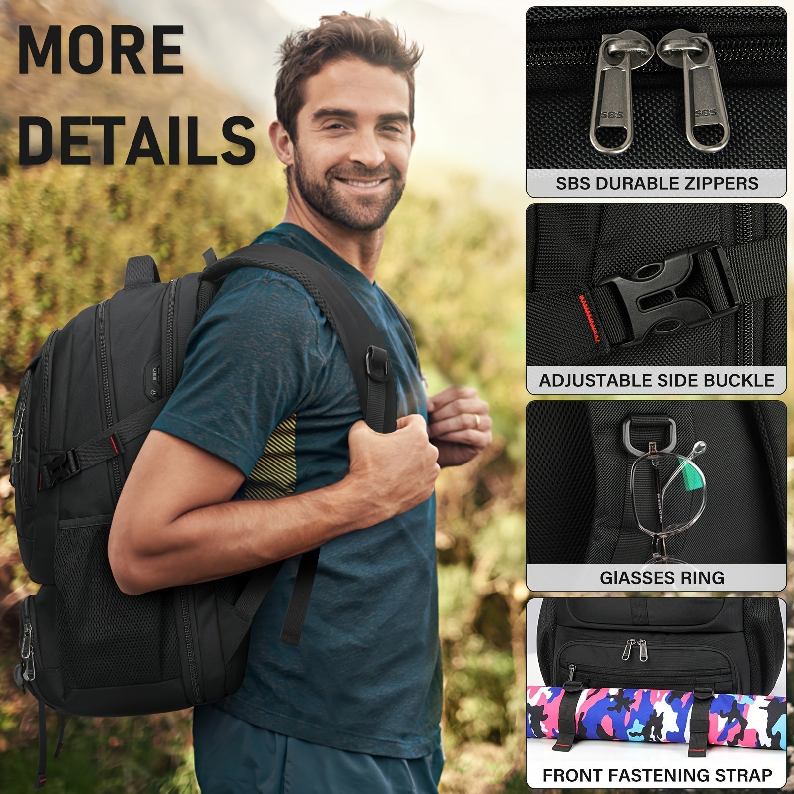 Multifunctional Backpack - Spacious, practical, and ideal for work or travel
