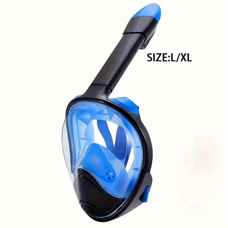 Full Face Snorkel Mask – 180° Panoramic View and Camera Mount for Perfect Underwater Experience