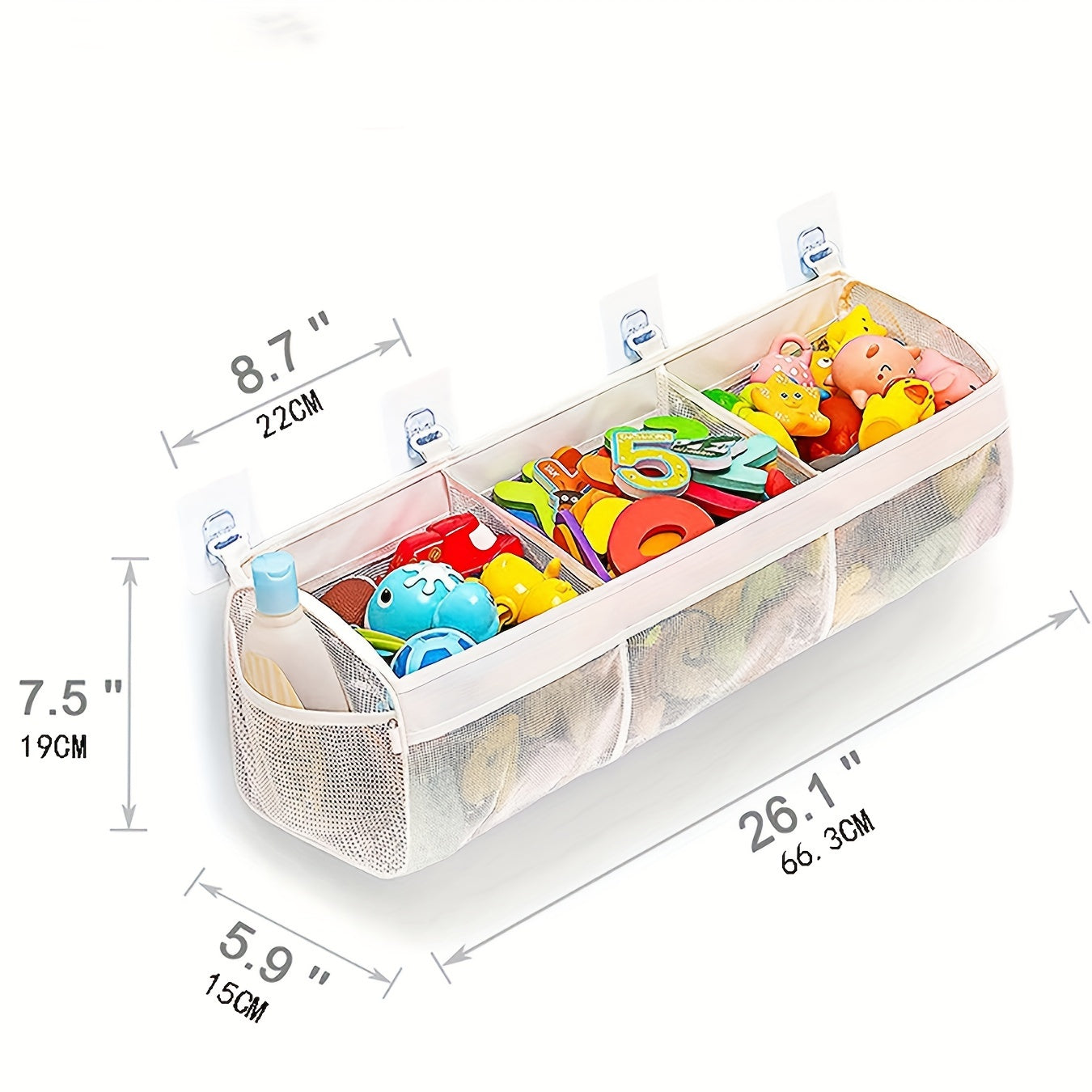 Mesh Bath Toy Organizer - Perfect for Tidiness