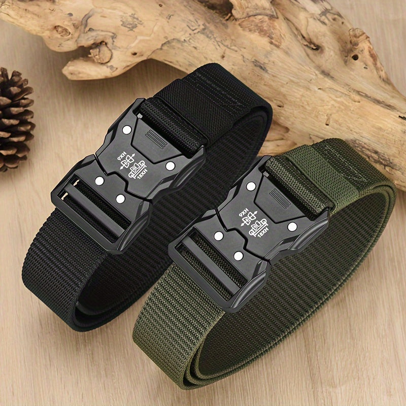 Unisex Tactical Nylon Belt – Sturdy, Breathable, and Versatile