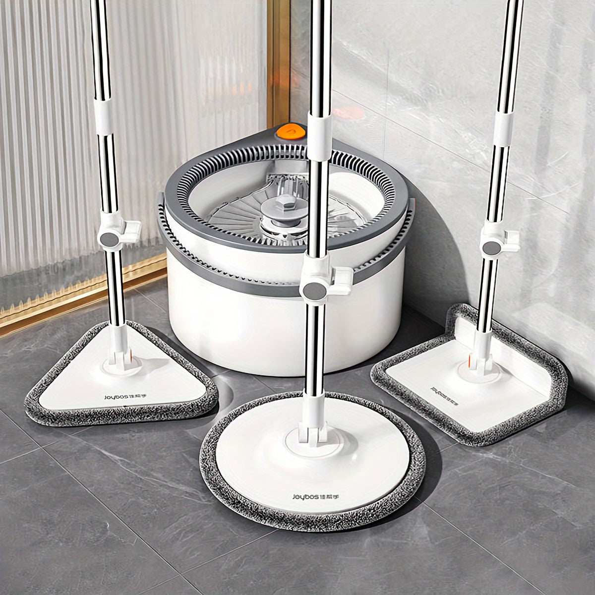 FlexiClean Spin Mop Set – Hands-Free, Adjustable, and Efficient Cleaning