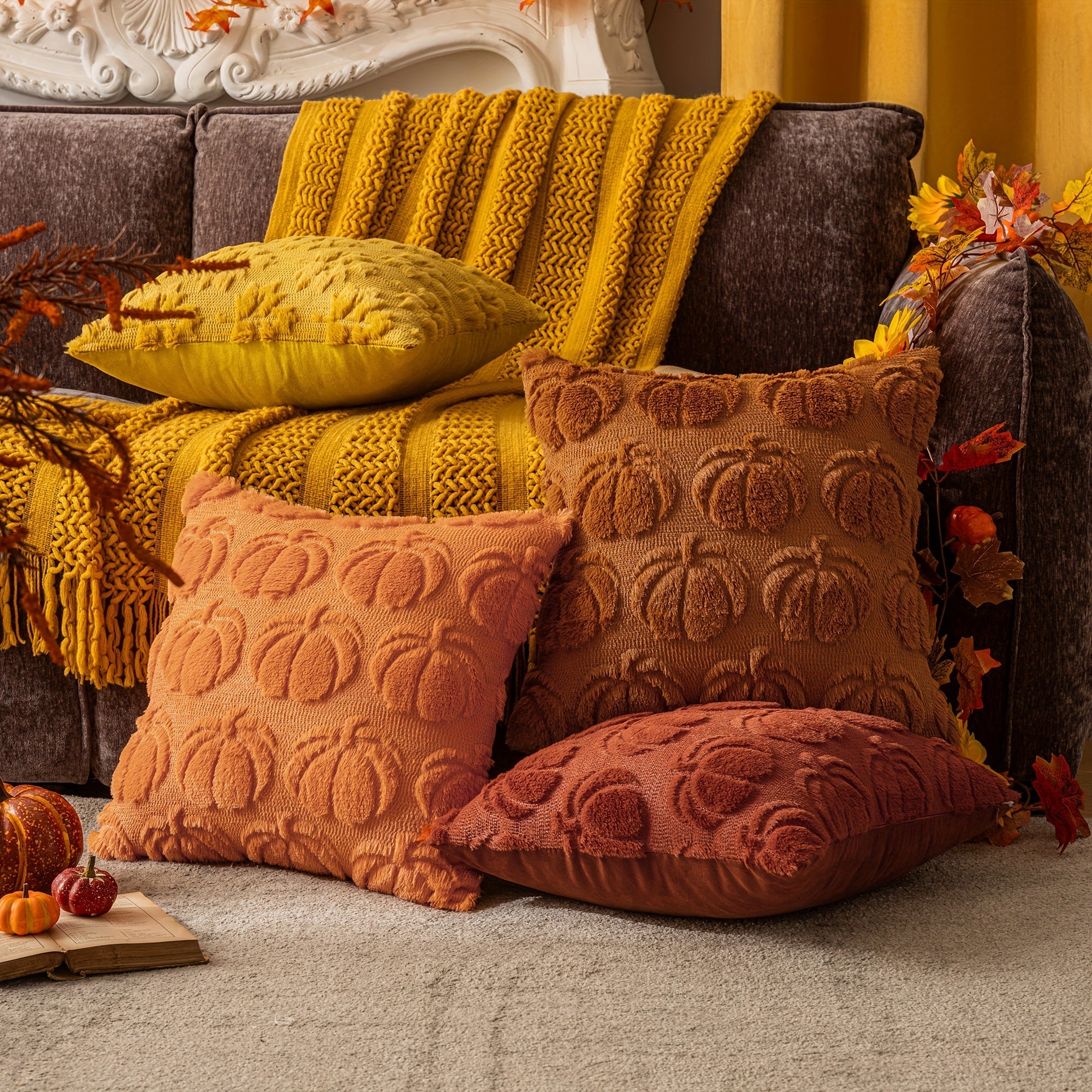 Cosy Pumpkin Cushion Covers – Warm and Decorative for Seasonal Atmosphere