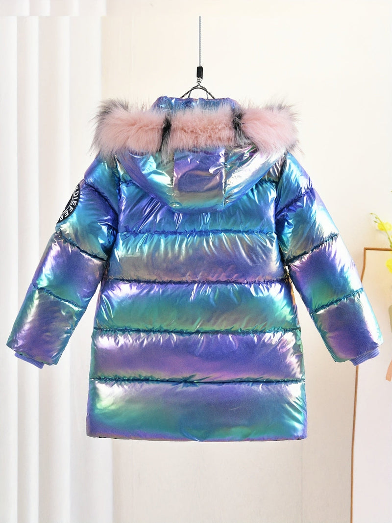 Ivy Shiny Winter Jacket for Children - Trendy and Warm for Cold Days