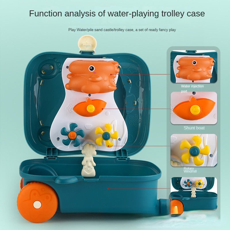 Whale-Themed Beach Toy Set for Babies – 8-Piece Travel Case