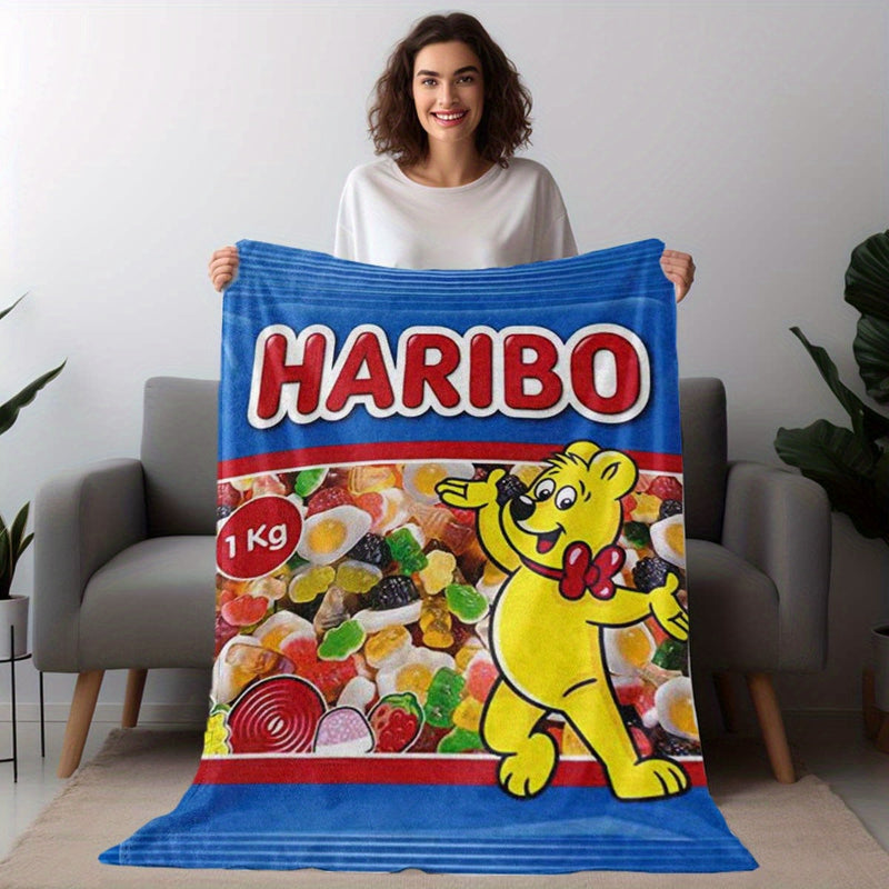 Haribo Candy Blanket – Soft and Colorful for Kids