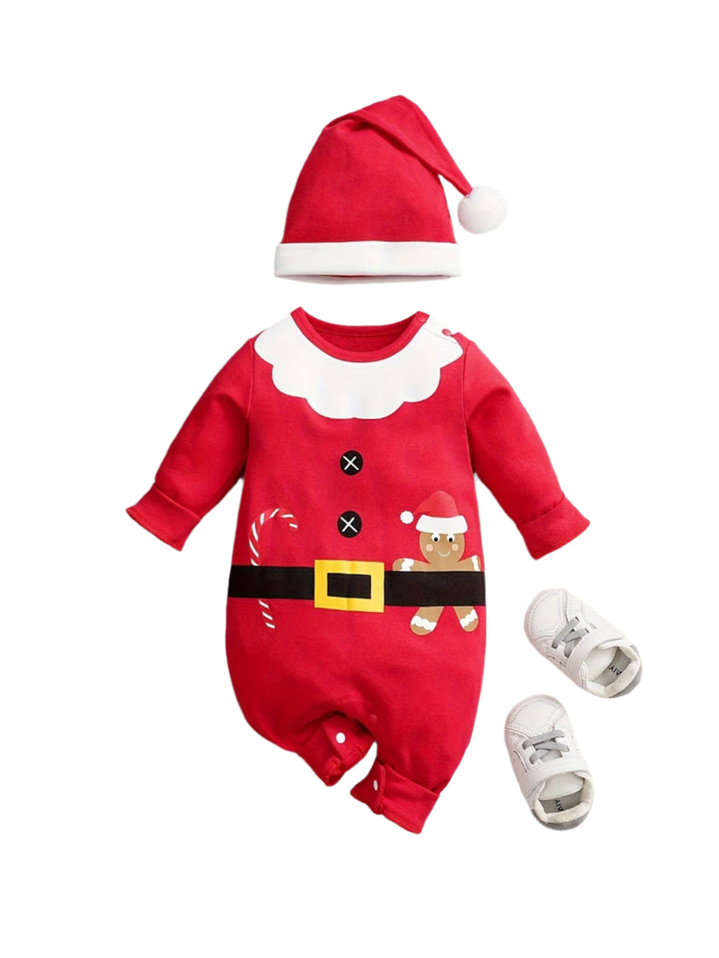 Elf Baby Romper - For Festive Warmth and Comfort