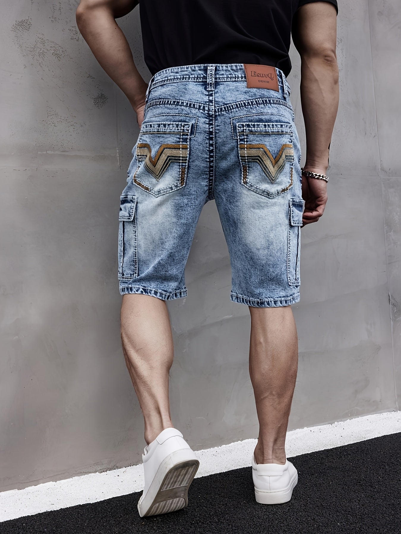 Men's Multi-Pocket Denim Shorts - Practical and Comfortable