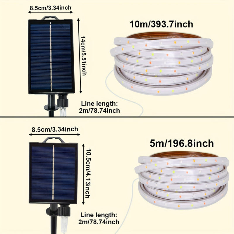 BrightWave Solar LED Strip – For Creative Outdoor Lighting