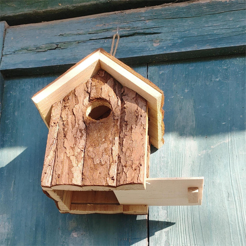 Rustic Wooden Birdhouse – Cozy Home for Garden Birds