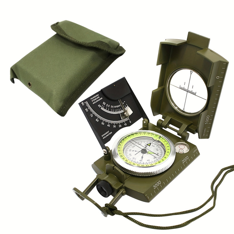 TrekGuard Military Compass – Waterproof and Illuminated for Precise Navigation
