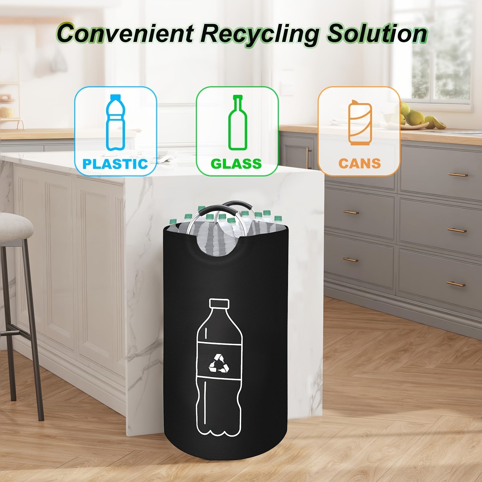 Large 70L Polyester Storage Bag – Versatile for Waste, Laundry, or Kitchen Storage