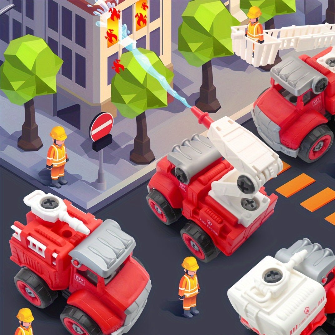 Firefighter Heroes Building Set - Create Your Own Fire Trucks and Save the Day