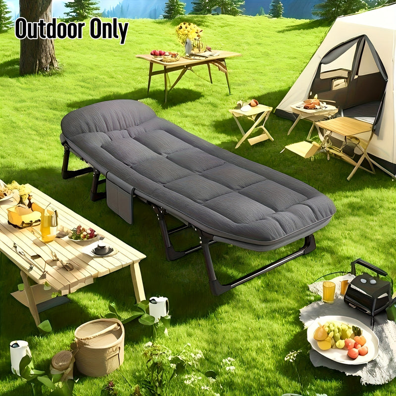 Foldable Camping Bed for Adults – Lightweight Aluminum and Stainless Steel Frame